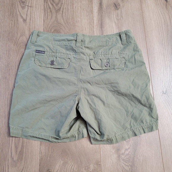 Columbia Pants - Columbia Shorts Womens 4 Green Fishing Hiking Gorpcore Outdoor Casual Lounge